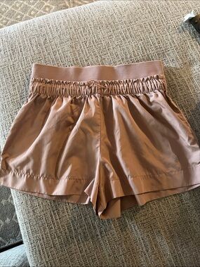 Forever 21 Dusty Rose Athletic High-Waist Shorts